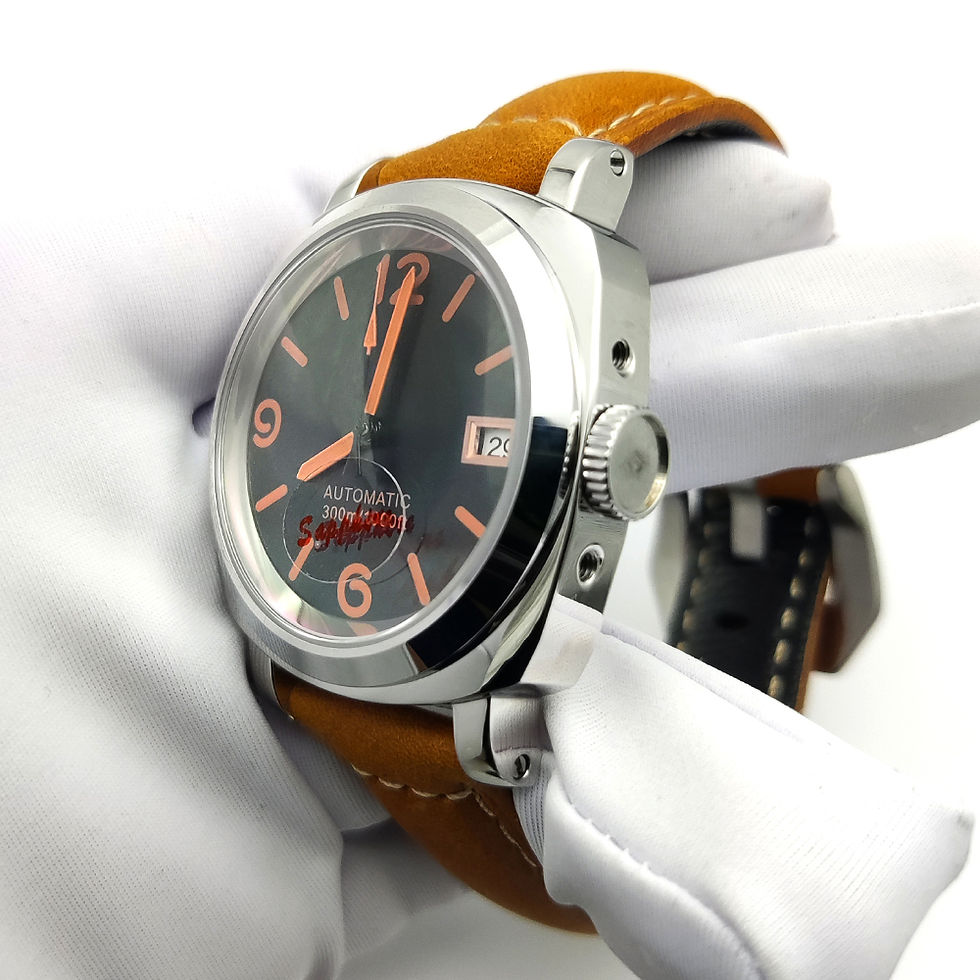 Miniatura: 40mm NH35A Automatic Case Stainless Steel with Handle Men's Watches Sapphire Gla