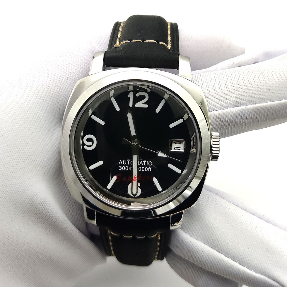 Miniatura: 40mm NH35A Automatic Case Stainless Steel with Handle Men's Watches Sapphire Gla