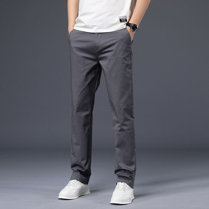 Miniatura: Mens Pants Cotton Casual  Stretch male trousers man long Straight High Quality 4