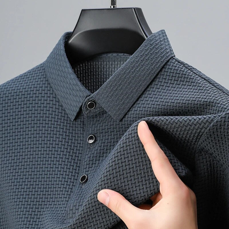 Miniatura: 2024 Summer Men's Casual Polo Shirt Breathable Business Male Golf Social Short S