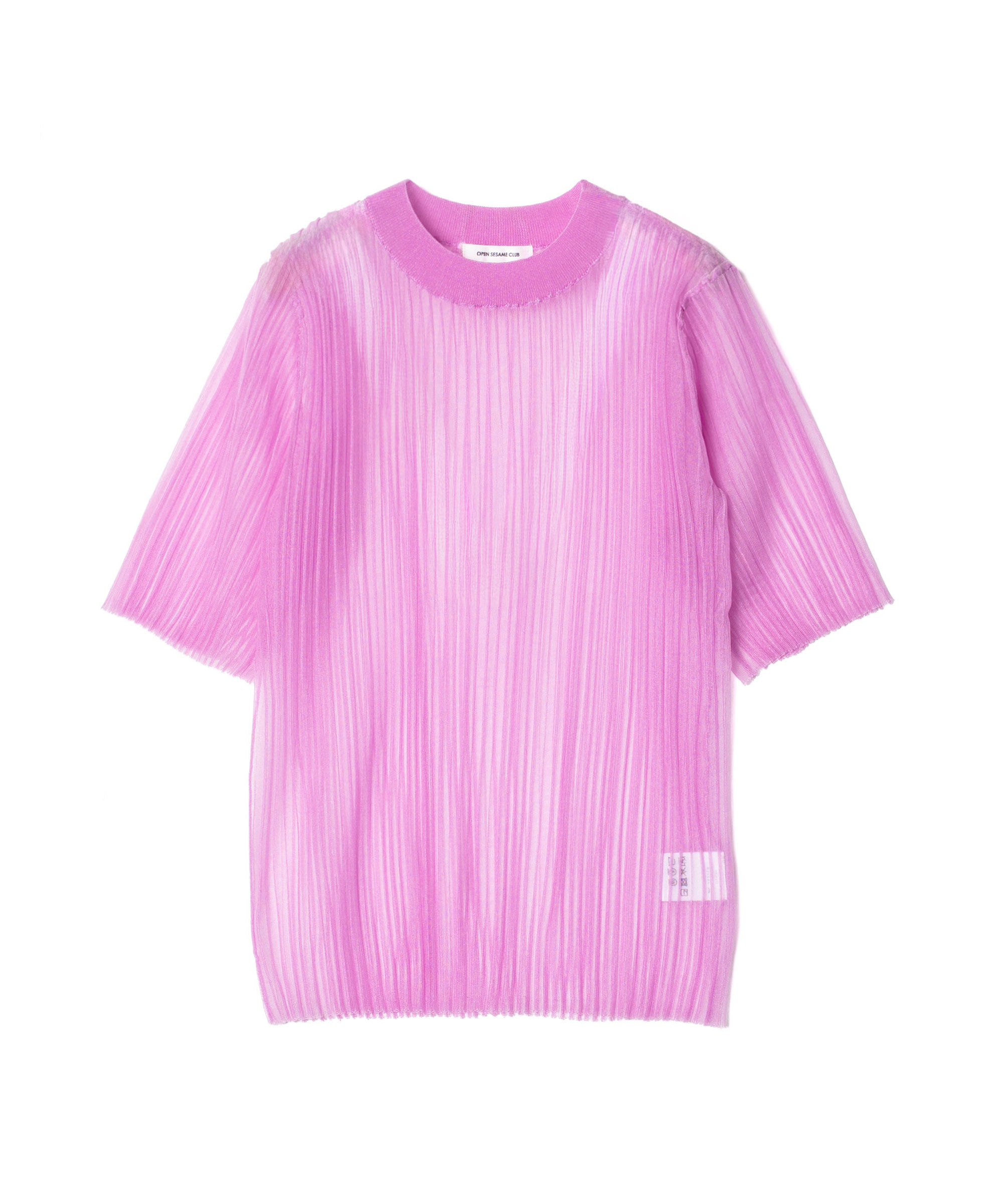 LUMINOUS SHEER TOPS-PINK