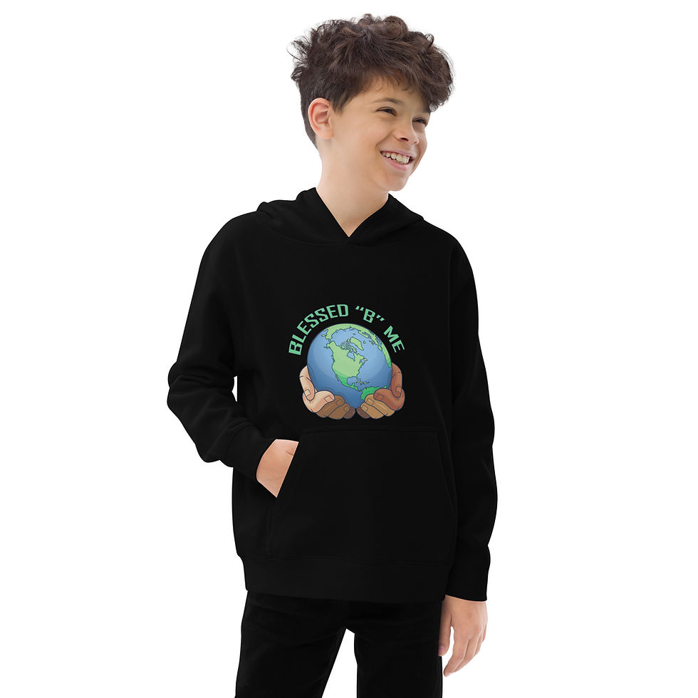 Thumbnail: Blessed "B" Me Kids fleece hoodie