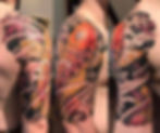 A Japanese half sleeve tattoo allows for a significant amount of design and detail while also offering the option to showcase or conceal the tatto