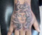medusa hand tattoo