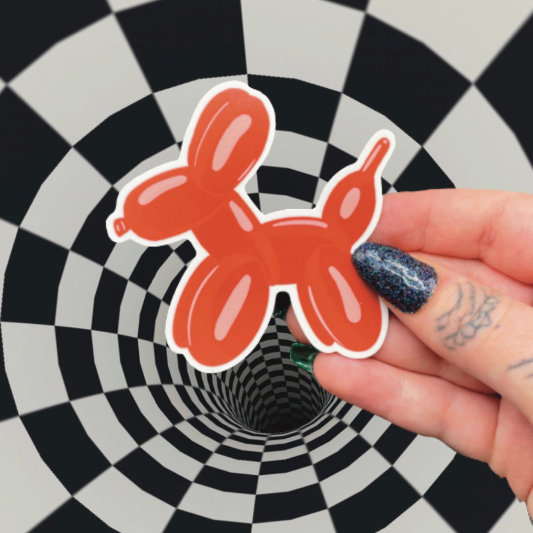 Balloon Animal Puppy Sticker