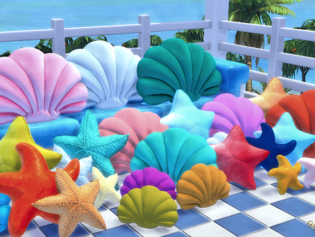 Seaside Plush Pillow Set