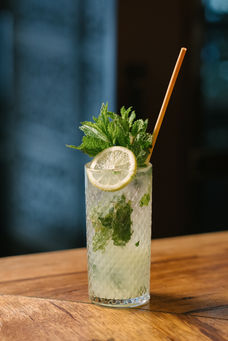 cocktail on a table at port said restaurant