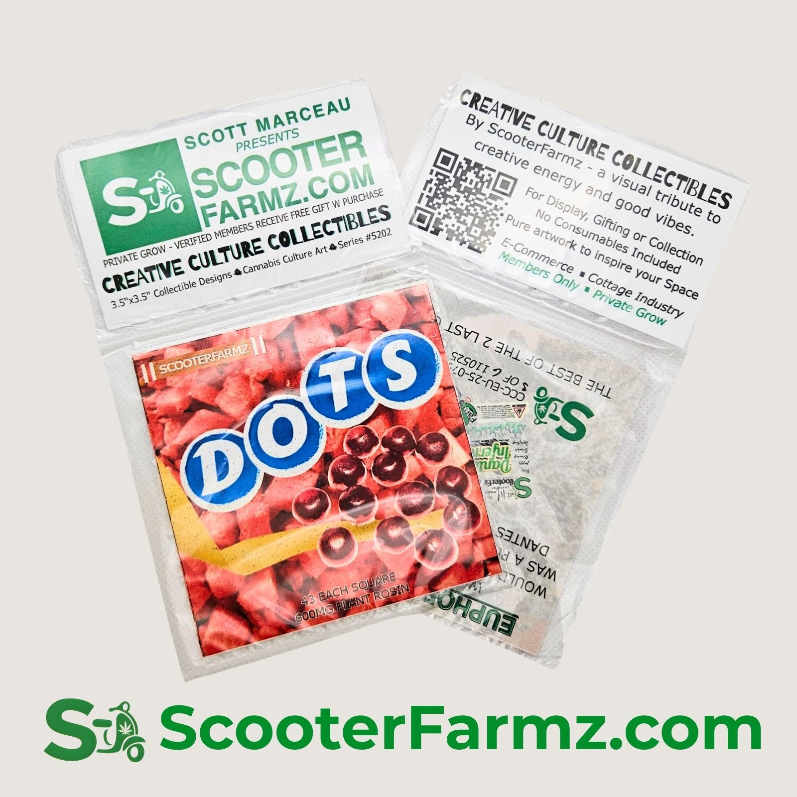 ScooterFarmz Creative Culture Collectible – Dante's Dots – 3.5x3.5 limited art print