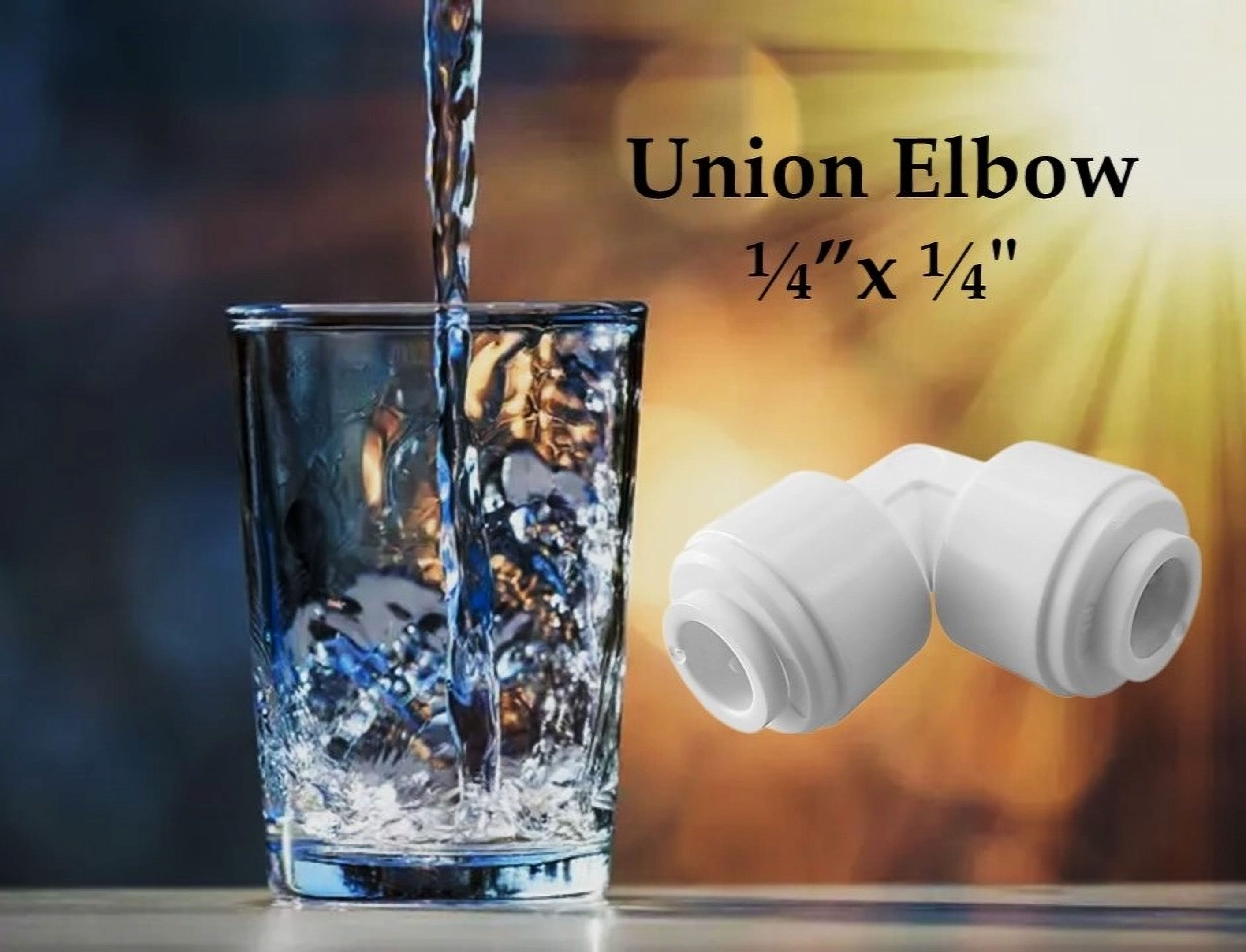 Push-To- Connect 1/4 O.D. 90 Degree Elbow Fitting