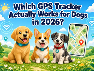 Cartoon dogs and a cartoon cell phone