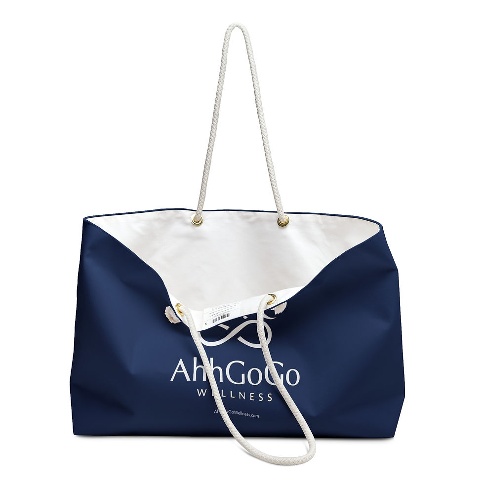 Thumbnail: Weekender Bag - Ahh GoGo Wellness - Navy