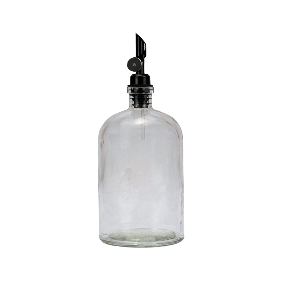 Thumbnail: 25 oz  Apothecary Clear Glass Bottle with Pour Spout