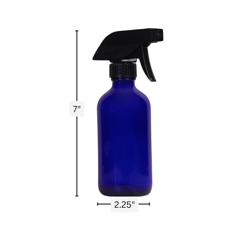 Thumbnail: Cobalt Blue Boston Round Glass Bottle with sprayer