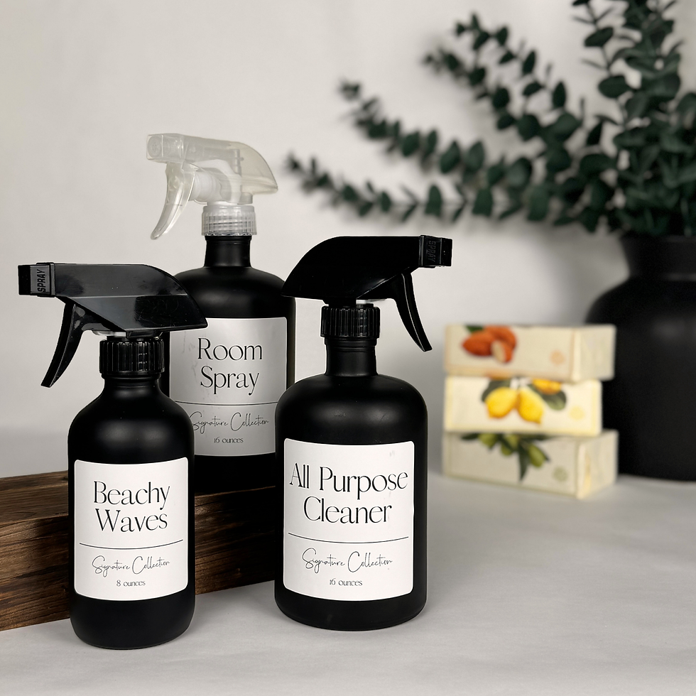 Thumbnail: Black Matte Glass Dispenser | Signature Collection Custom Label