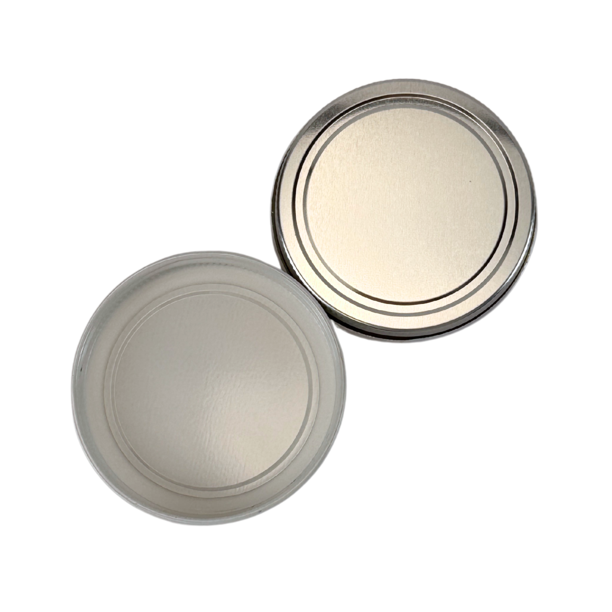 58-400 Silver Metal Lid with Plastisol Liner (fits 4oz jars)