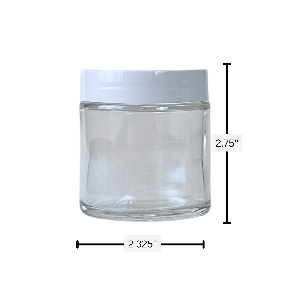 58-400 White Plastic Lid with foam liner (fits 4oz jars)