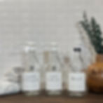 64-ounce Clear Glass Laundry Bottles | Signature Collection