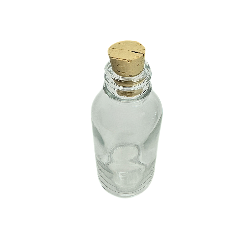 Thumbnail: 1 oz. (30 ML) Clear Glass Bottle with Cork Stopper