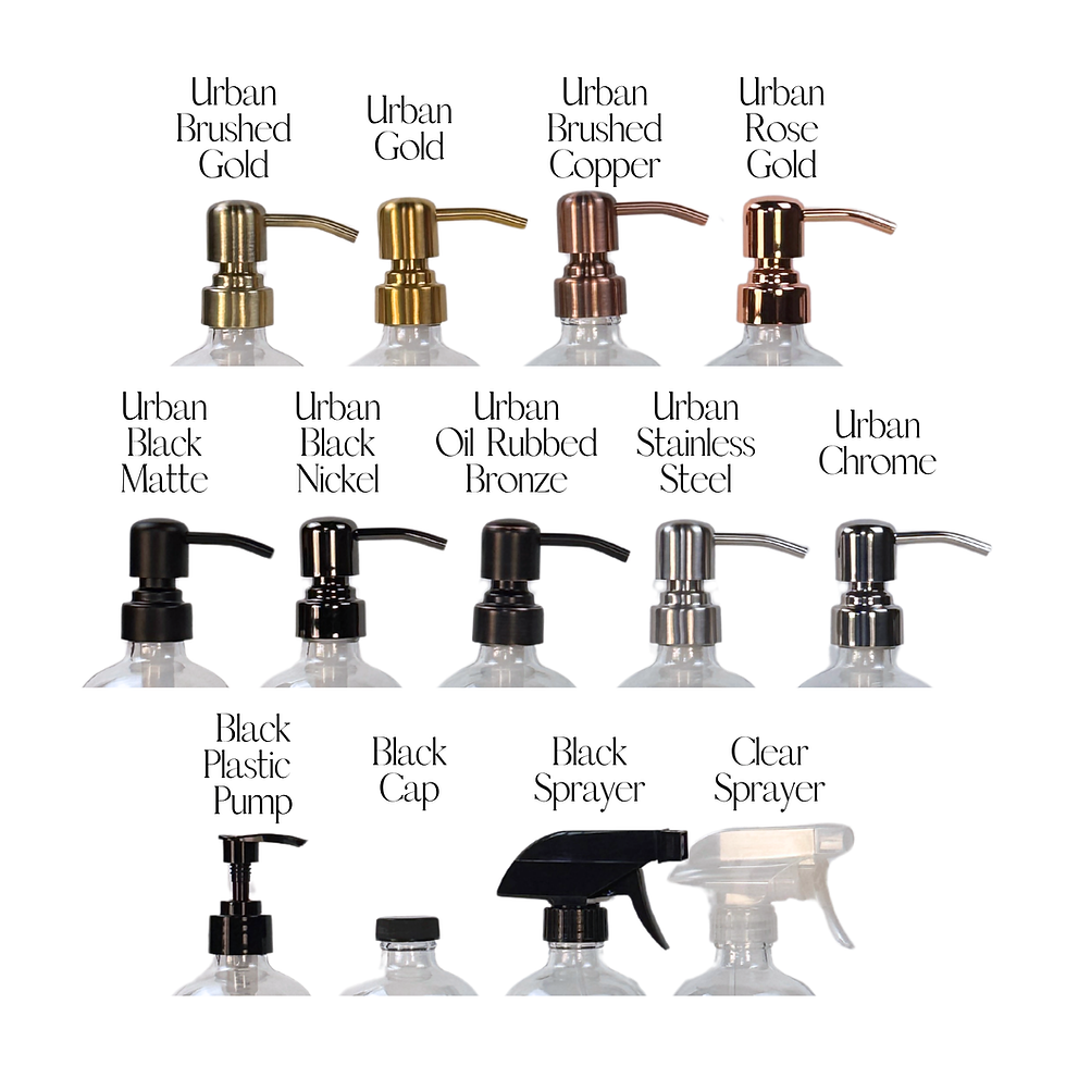 Thumbnail: Clear Glass Bathroom Bottles with Pump | Signature Collection