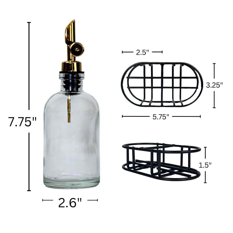 Thumbnail: Clear Apothecary Glass Bottle Set | Apothecary Collection Custom Label