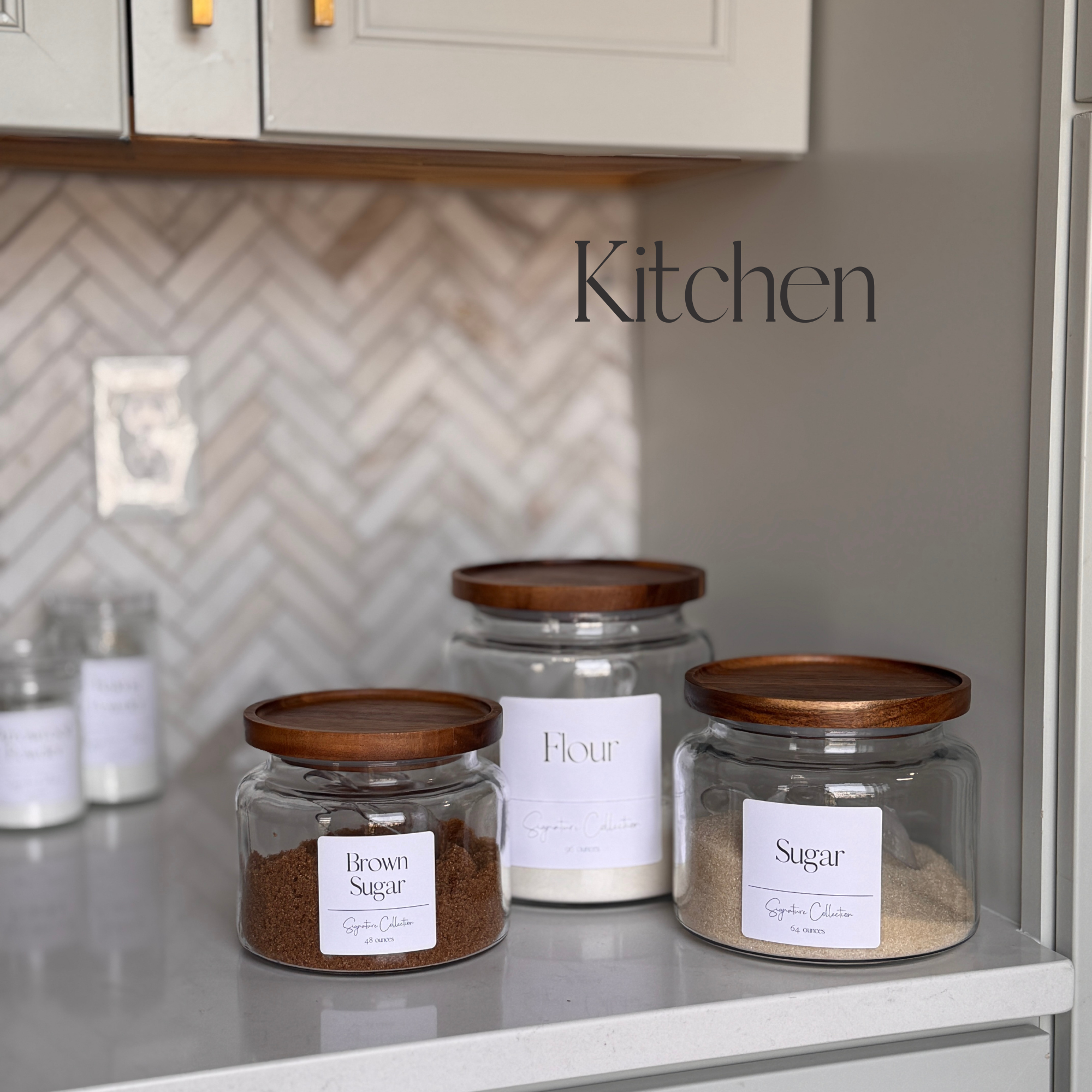Kitchen Storage | Glass Montana Jars | Airtight Wood Lids