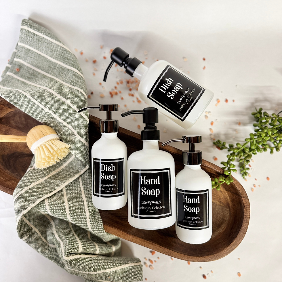 Thumbnail: White Matte Glass Hand Soap + Dish Soap Dispenser | Apothecary Collection