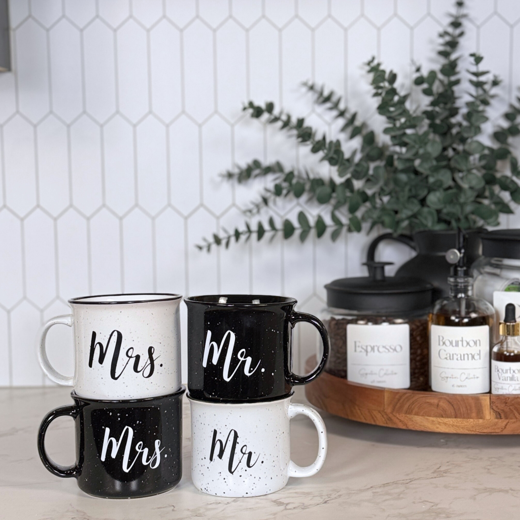 Mr. + Mr. + Mrs. + Mrs. Coffee Mug Sets - All Colors