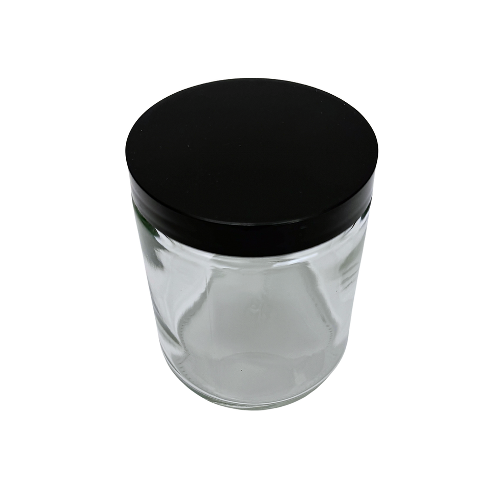 Thumbnail: 16 oz. Clear Glass 89-400 Straight Sided Jar with Plastic PP Lid