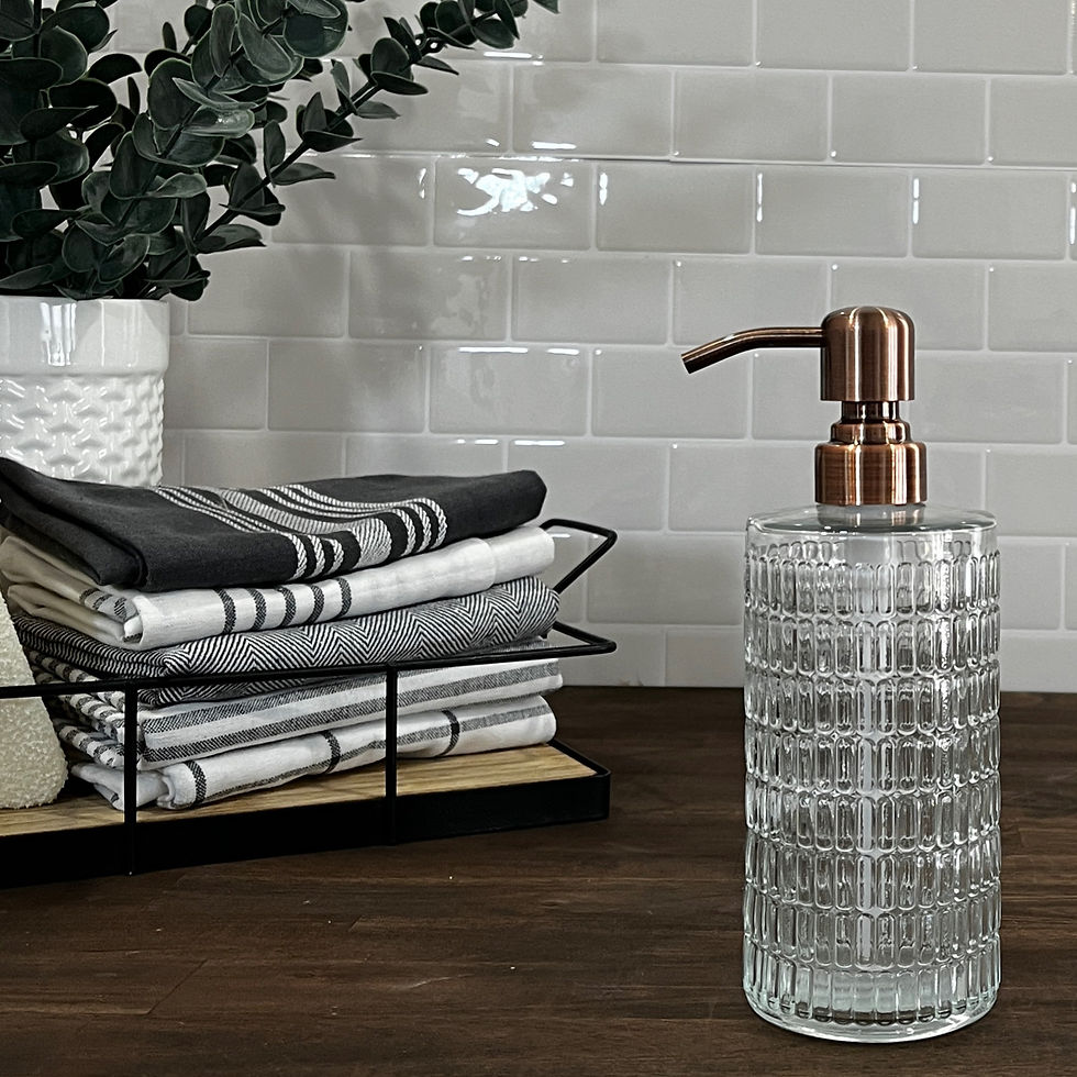 Retro Glass Soap Dispenser