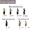 Thumbnail: 11.8oz Clear Raindrop Recycled Glass Bottles | Weighted Pour Spouts