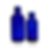 Thumbnail: 2 oz. (60 ML) Cobalt Blue Glass Bottle with Black Fine Mist Sprayer