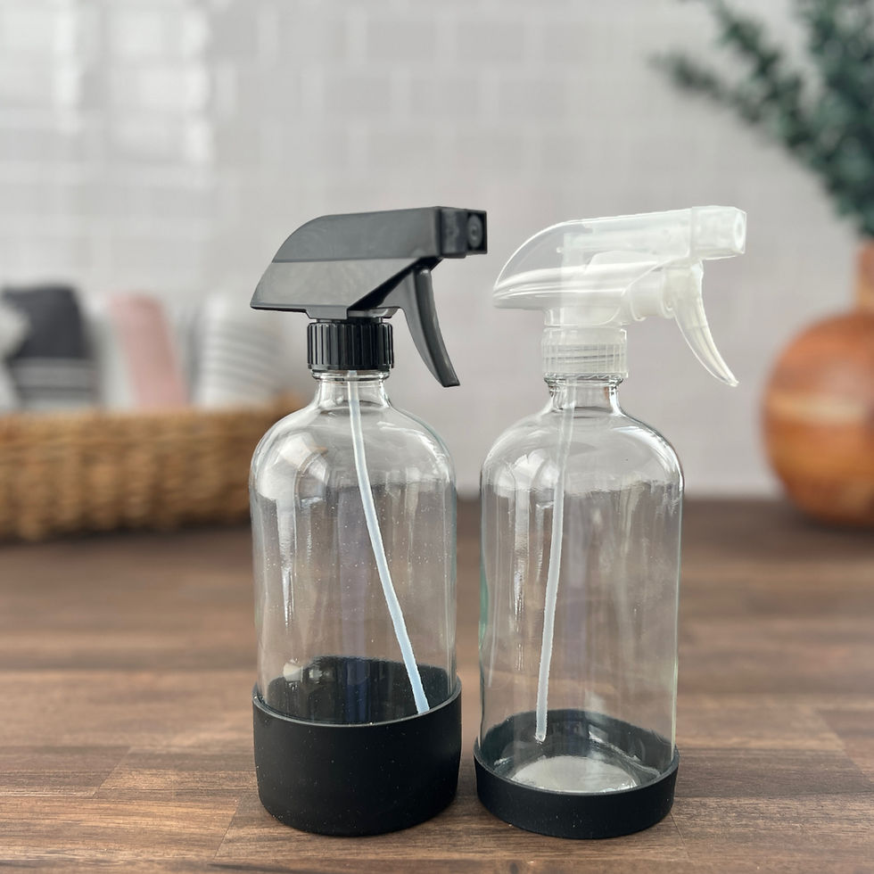 Thumbnail: Clear Glass Spray Bottles | Silicone Sleeve
