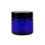 Thumbnail: 2 oz. Cobalt Blue Glass 53-400 Straight Sided Round Jar with PP Lid
