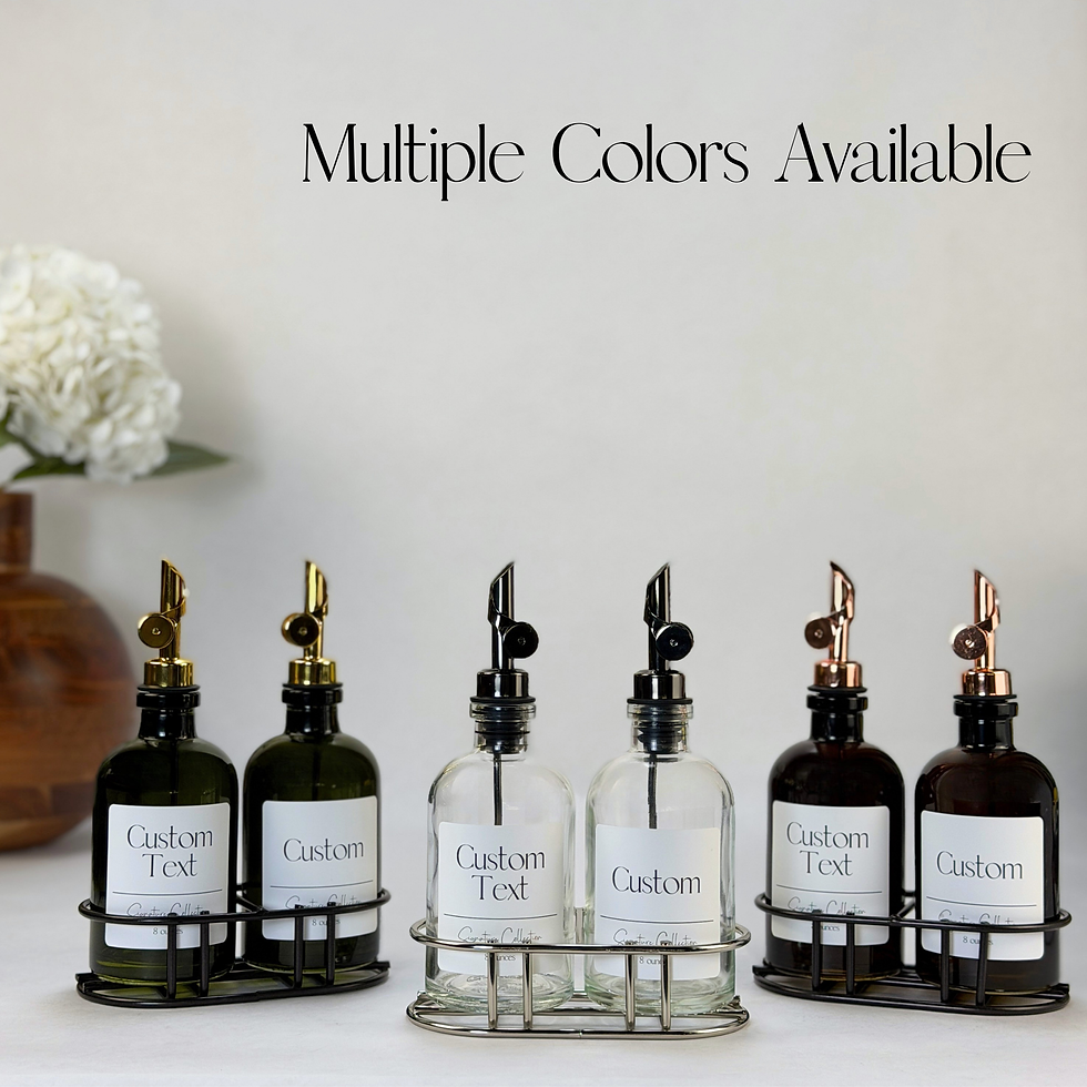 Thumbnail: Vintage Green Apothecary Glass Bottle Set | Signature Collection Custom Label