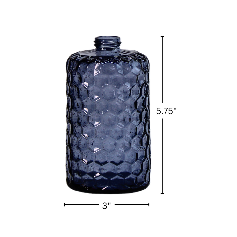 Thumbnail: 14 oz Honeycomb Glass Soap Dispenser bottles (Bottle Only)