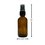 Thumbnail: 2 oz. (60 ML) Amber Glass Bottle with Black Fine Mist Sprayer