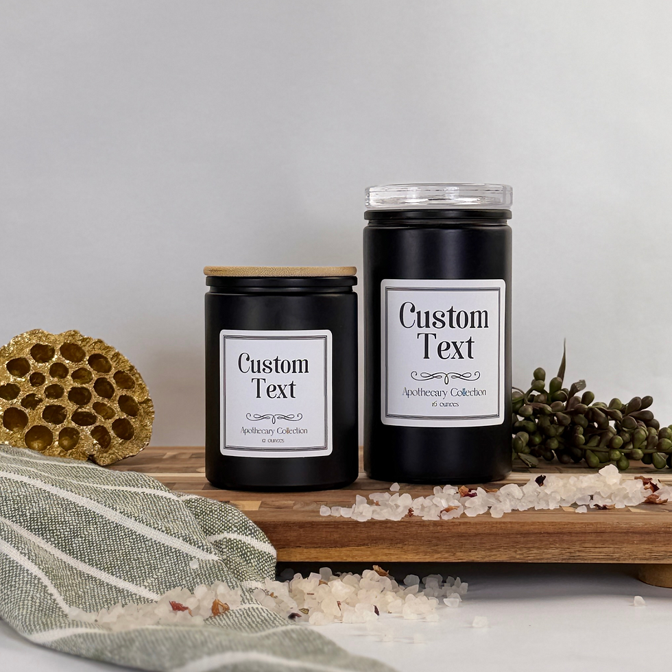Thumbnail: Black Matte Glass Storage Jars