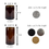 Thumbnail: Amber Glass Storage Jars