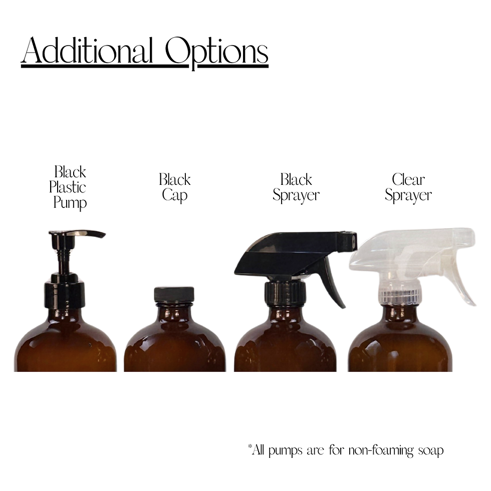 Thumbnail: Amber Glass Dispenser | Signature Collection Custom Label