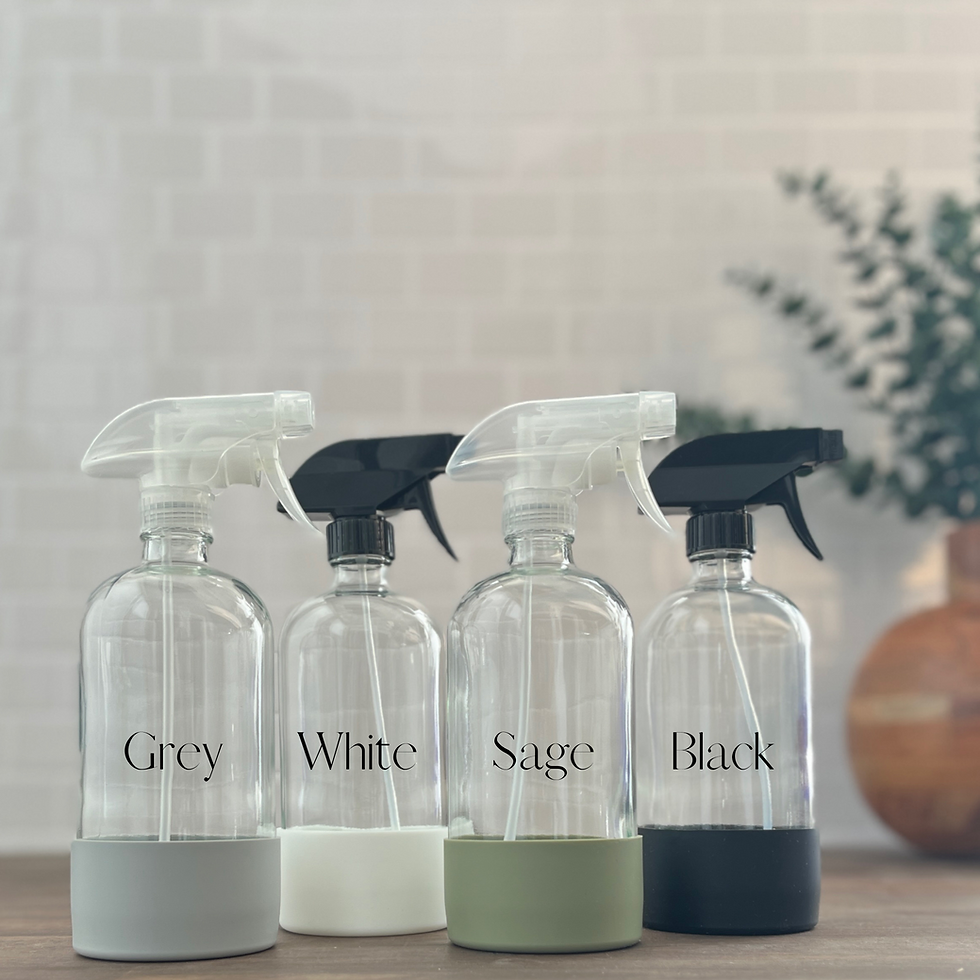 Thumbnail: Clear Glass Spray Bottles with Silicone Sleeve | Signature Collection