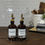 Thumbnail: Amber Cruet Set with Chrome Holder | Weighted Pour Spouts