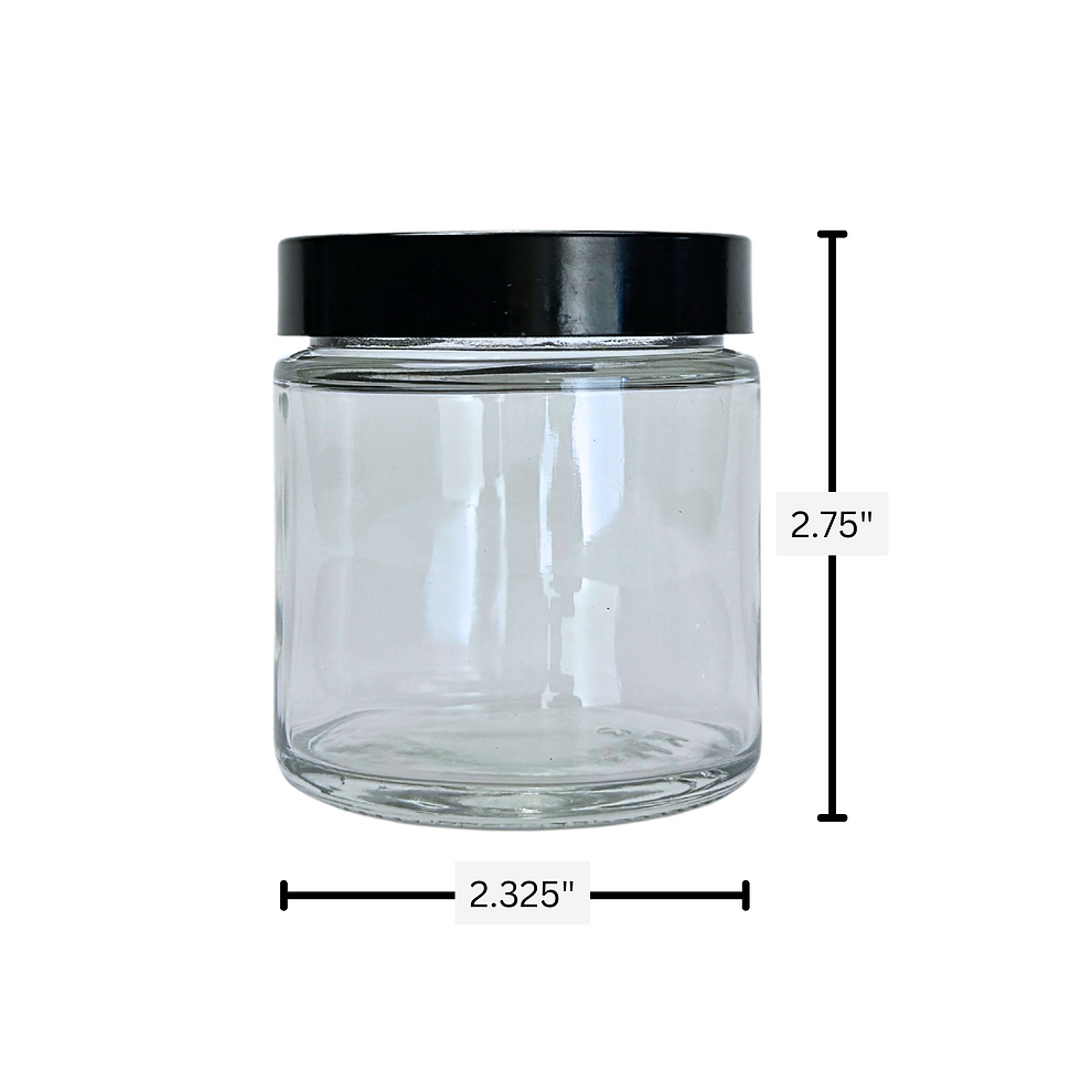 58-400 Black Plastic Lid with foam liner (fits 4oz jars)