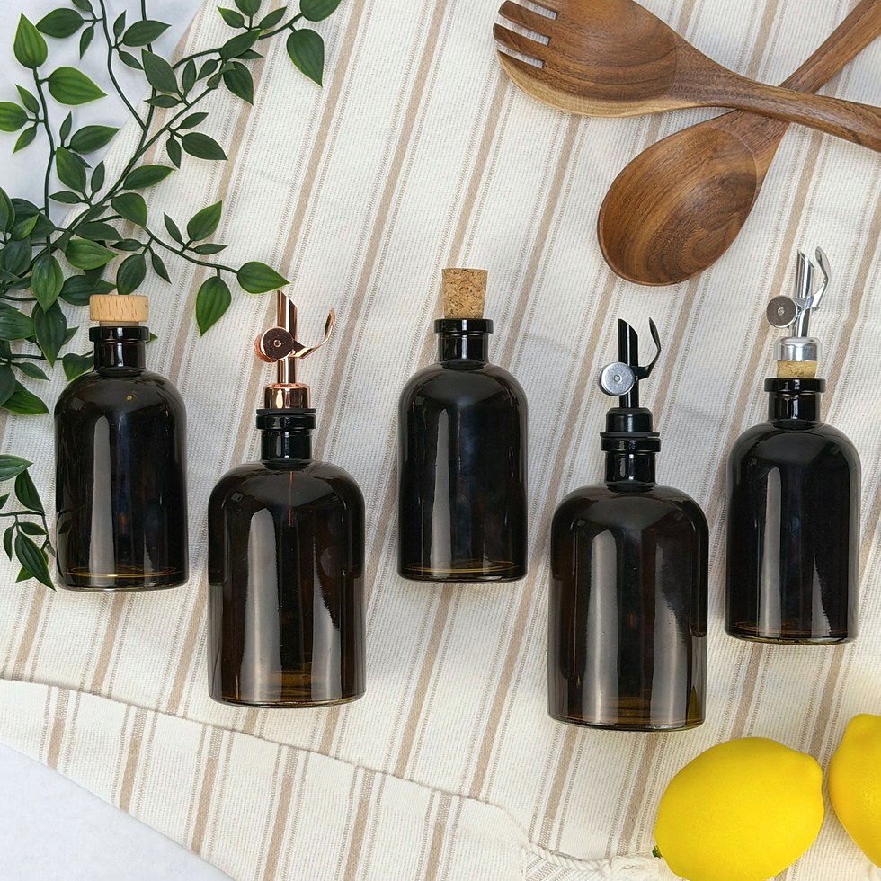 Thumbnail: Amber Apothecary Glass Bottle | 8 or 16-ounce