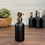 Thumbnail: Black Matte Glass Soap Dispenser