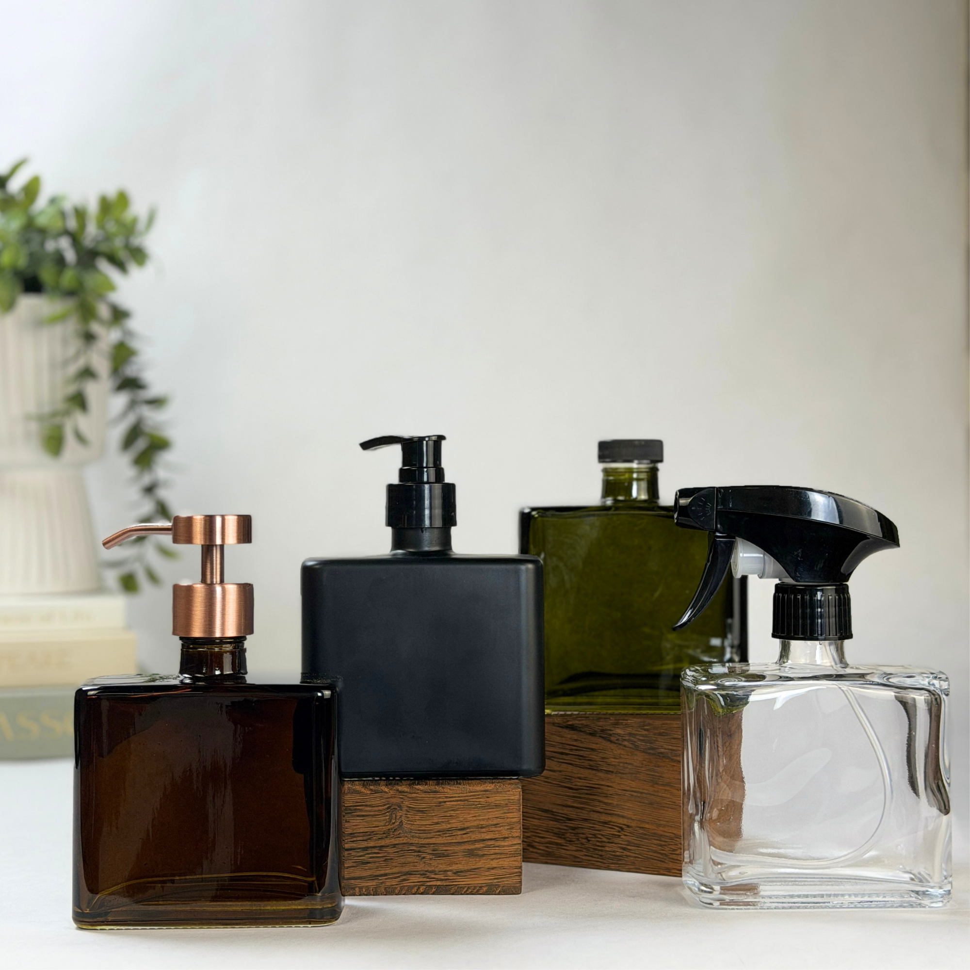Urban Square Recycled Glass Soap Dispenser