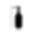 8 oz. Black Matte Boston Round Glass Bottle with Designer Metal Soap Dispenser