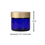 Thumbnail: 2 oz. Cobalt Blue Glass Straight Sided Jar with Brushed Gold Lid