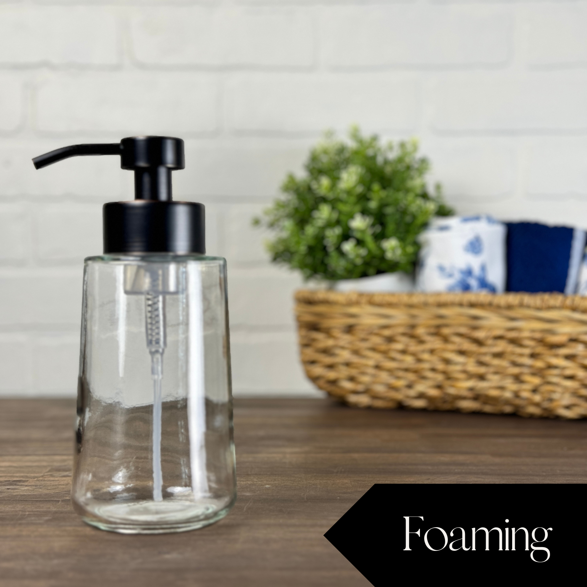 Sonoma Foaming Glass Soap Dispenser
