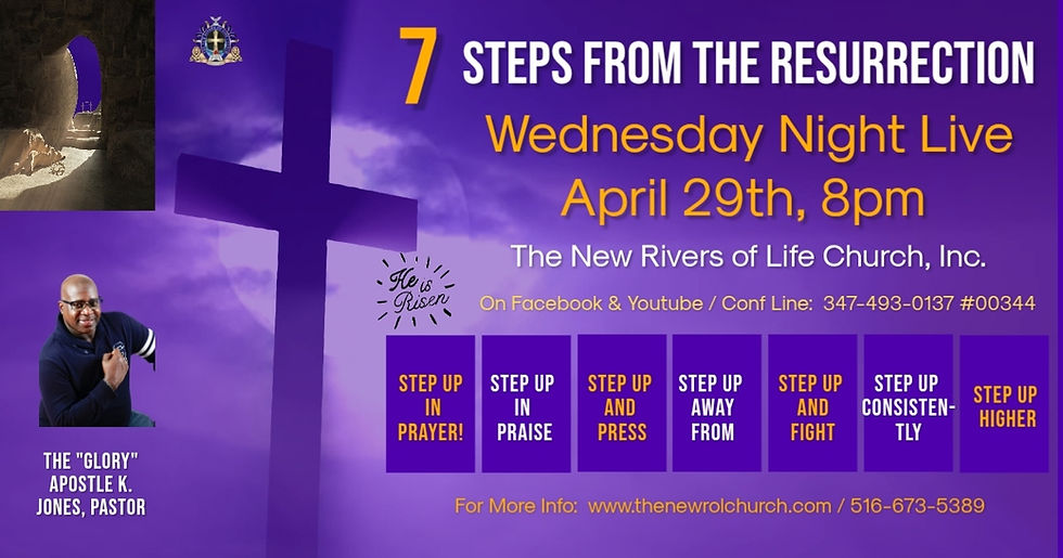 WED NIGH LIVE - "STEPS FROM THE RESURRECTION " SERIES