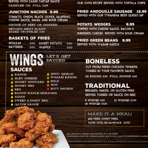 Crawfish Junction Menu Redesign 1.0